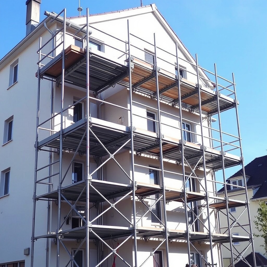 Échafaudage en action